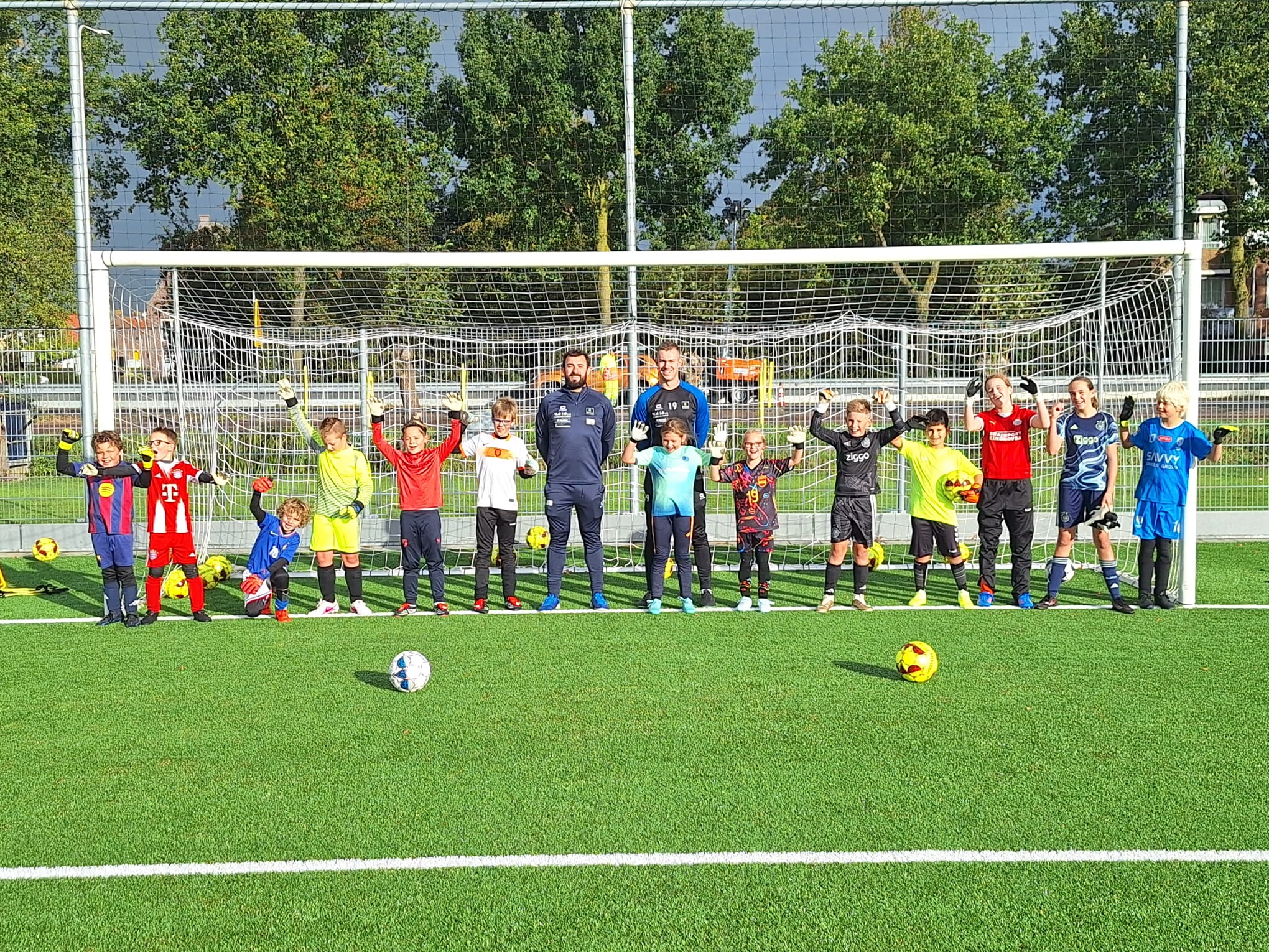 Succesvolle clinic keeperstraining bij S.V. Lopik