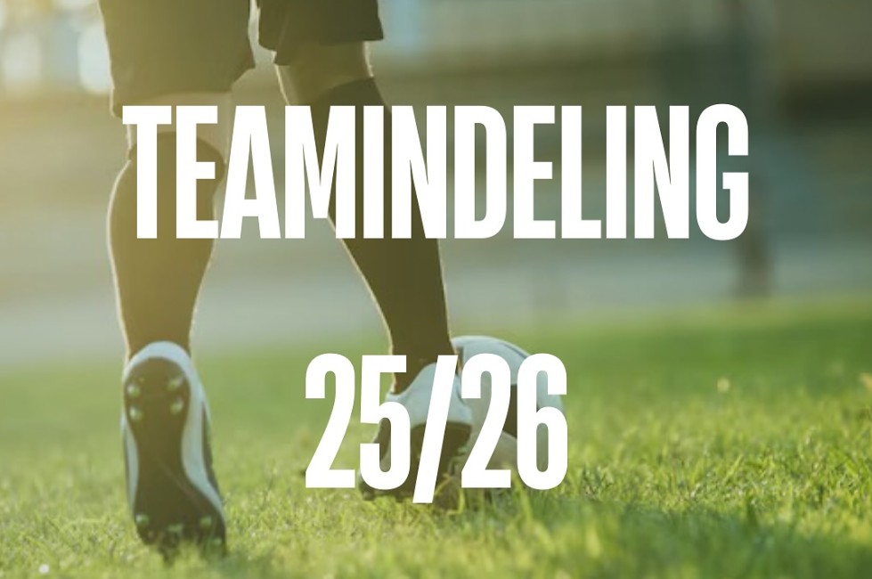 Indeling senioren- en jeugdteams seizoen 2025/2026